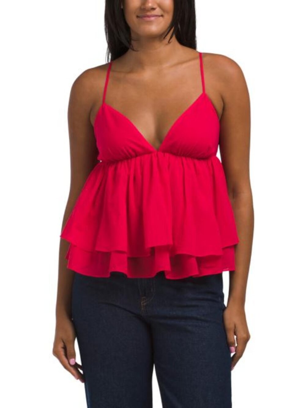 SUSANA MONACO Cotton Voile String Back Top